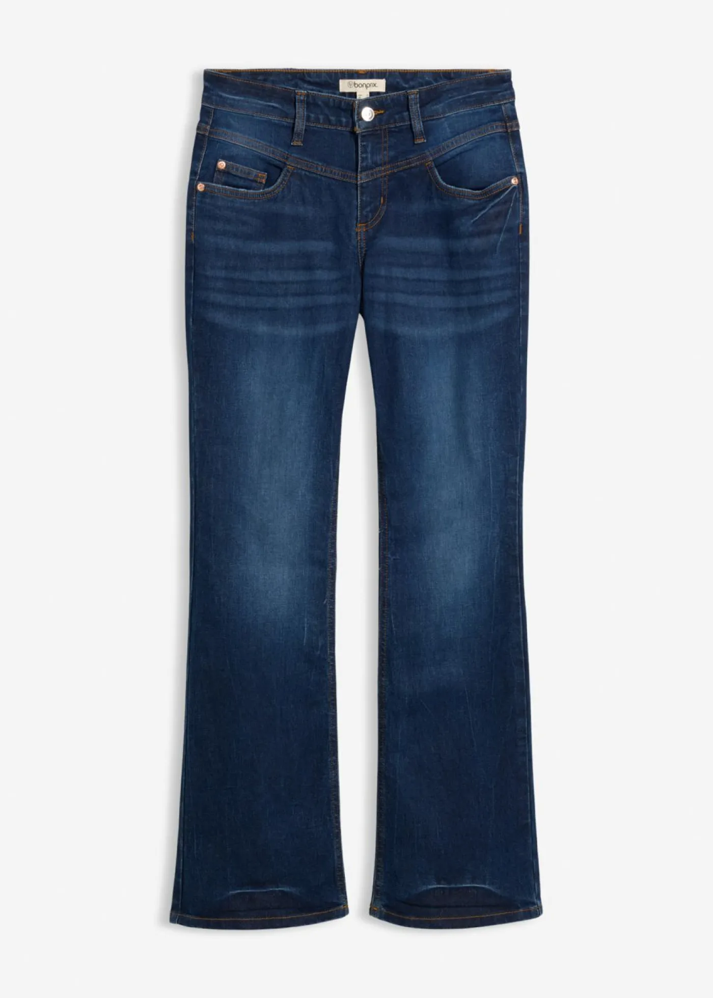 bonprix bonprix Vaqueros bootcut mid waist, elásticos Azul piedra usado Best