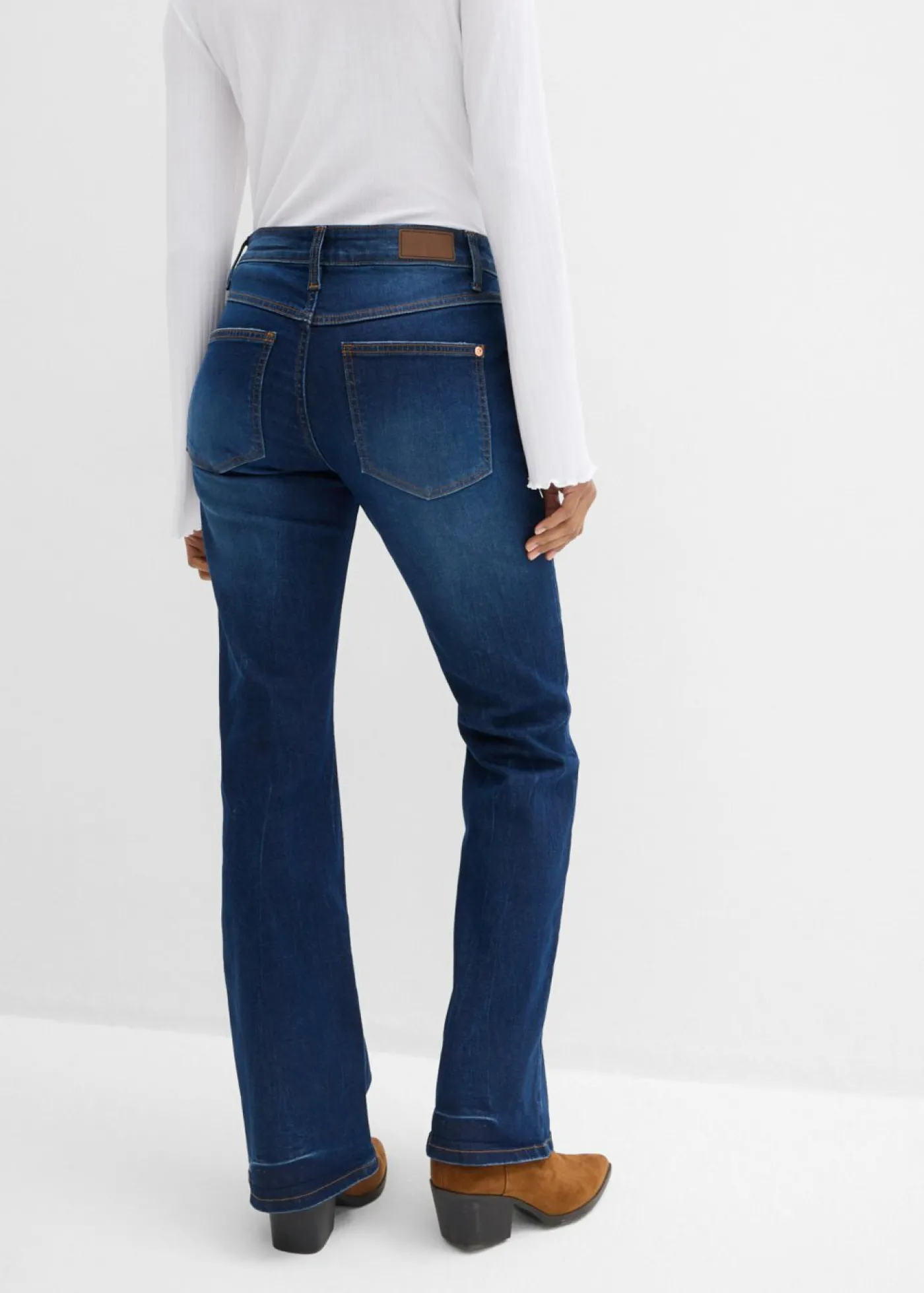 bonprix bonprix Vaqueros bootcut mid waist, elásticos Azul piedra usado Best