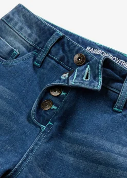 bonprix bonprix Vaqueros boyfriend, low waist, stretch Denim oscuro desgastado Online