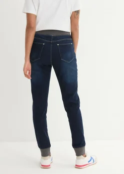 bonprix bonprix Vaqueros boyfriend, mid waist, cintura cómoda Vaquero oscuro Sale