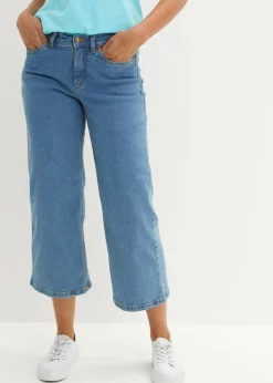 bonprix bonprix Vaqueros capri anchos Essential Azul piedra Sale