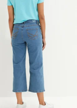 bonprix bonprix Vaqueros capri anchos Essential Azul piedra Sale