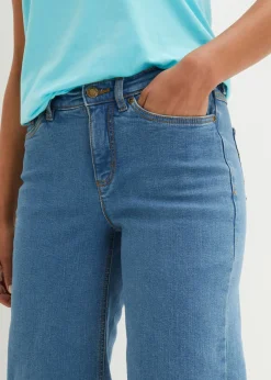 bonprix bonprix Vaqueros capri anchos Essential Azul piedra Sale