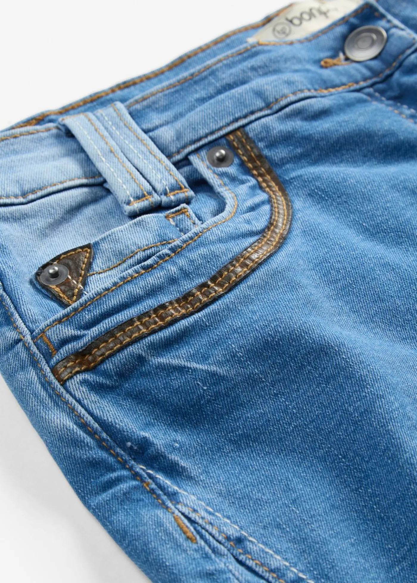 bonprix bonprix Vaqueros capri con corte ajustado y talle medio Azul piedra New