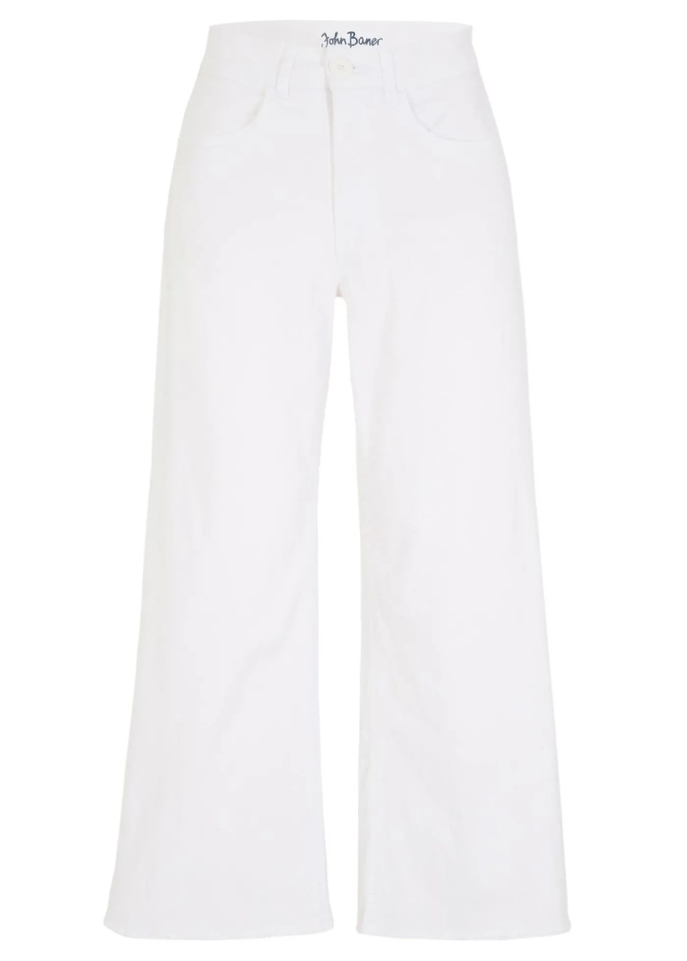 bonprix bonprix Vaqueros capri de corte ancho Sarga blanca