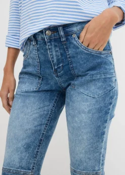bonprix bonprix Vaqueros capri elásticos Azul claro Best