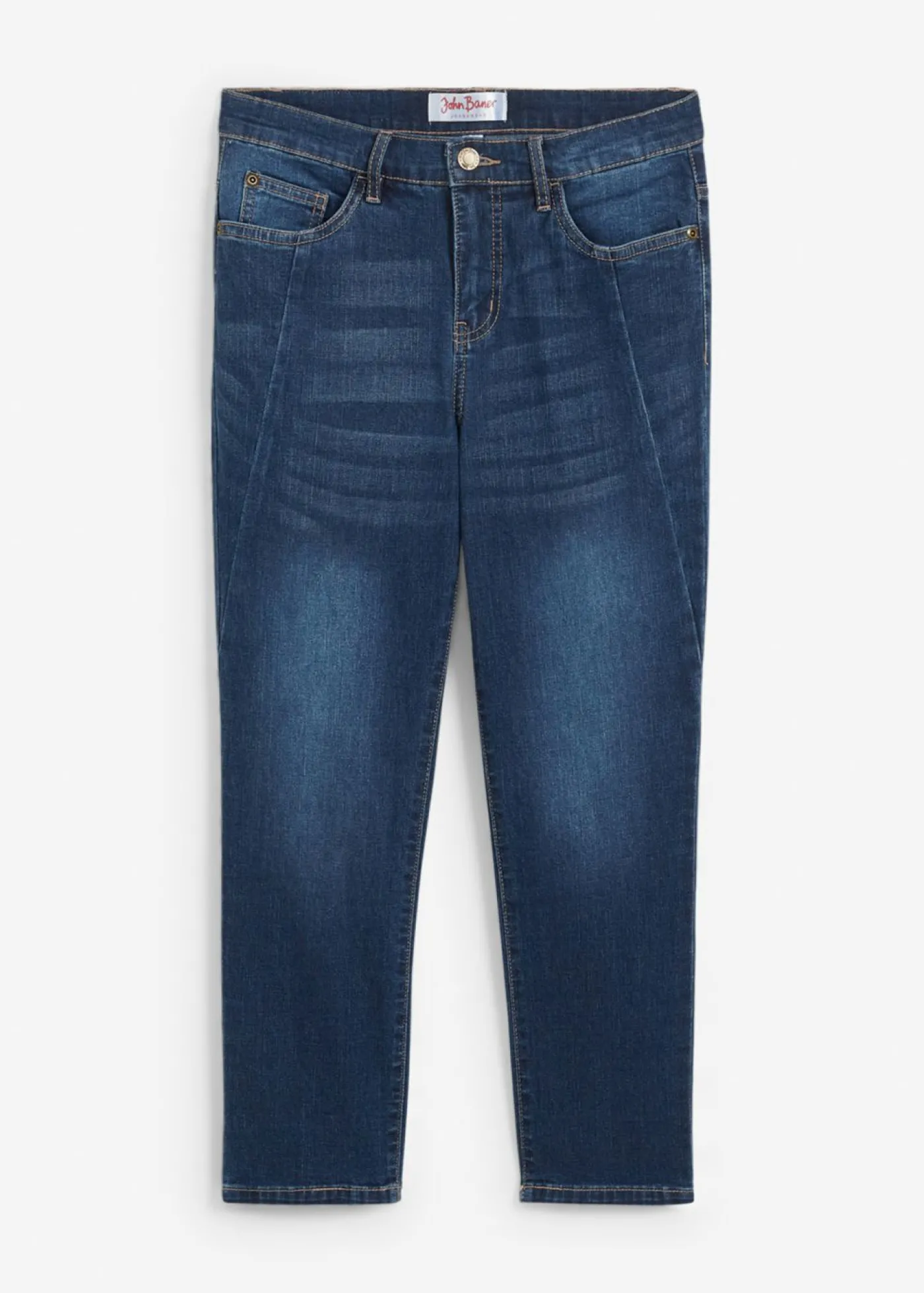 bonprix bonprix Vaqueros capri slim fit ultrasuaves Azul oscuro Clearance