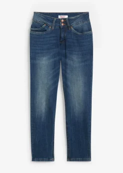 bonprix bonprix Vaqueros con corte mom y talle medio Azul desgastado Outlet
