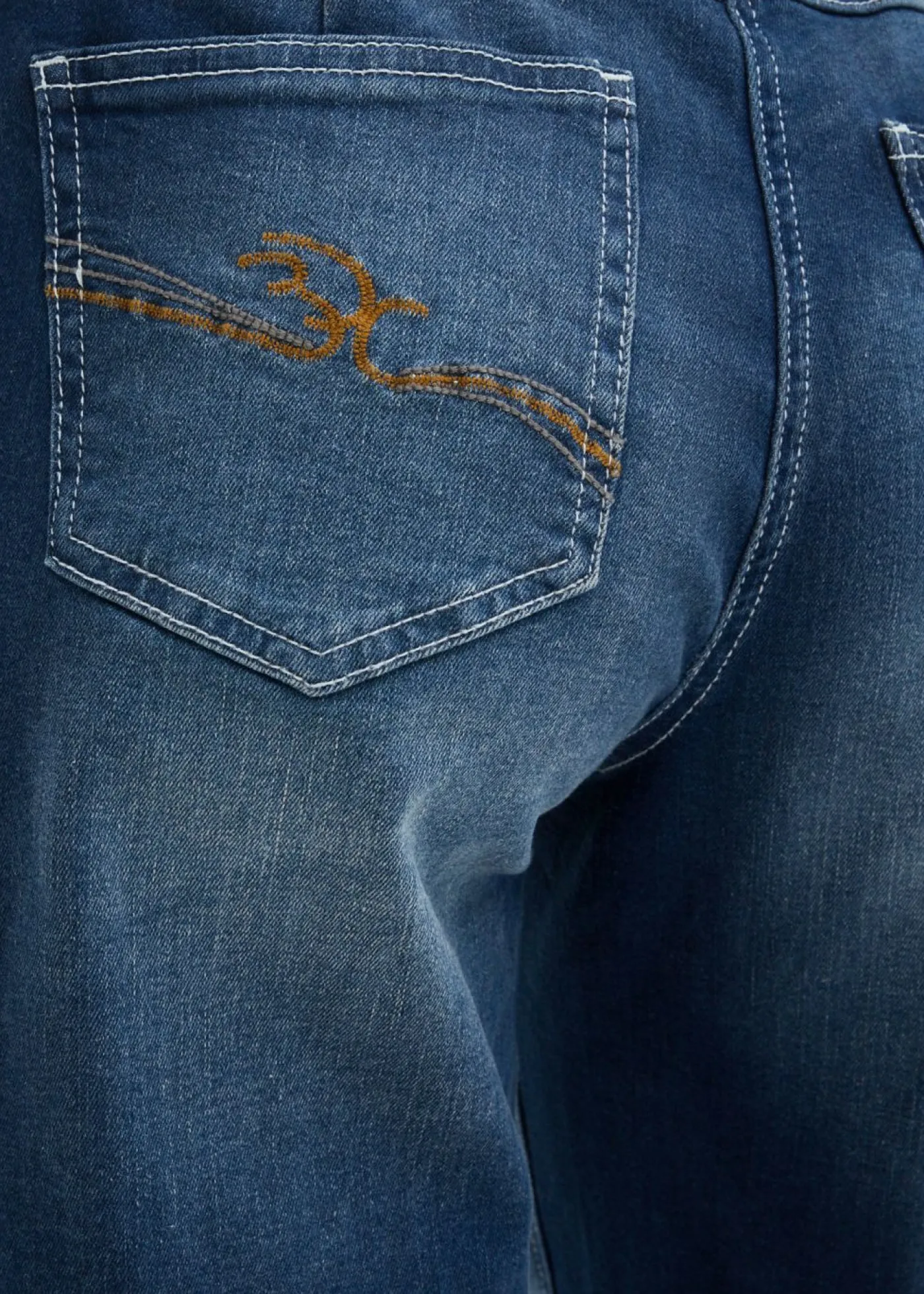 bonprix bonprix Vaqueros con pernera ancha, mid waist, con cintura cómoda Denim desgastado Discount