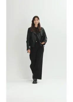 bonprix bonprix Vaqueros con perneras anchas, talle alto y efectos desgastados negro denim usado Best