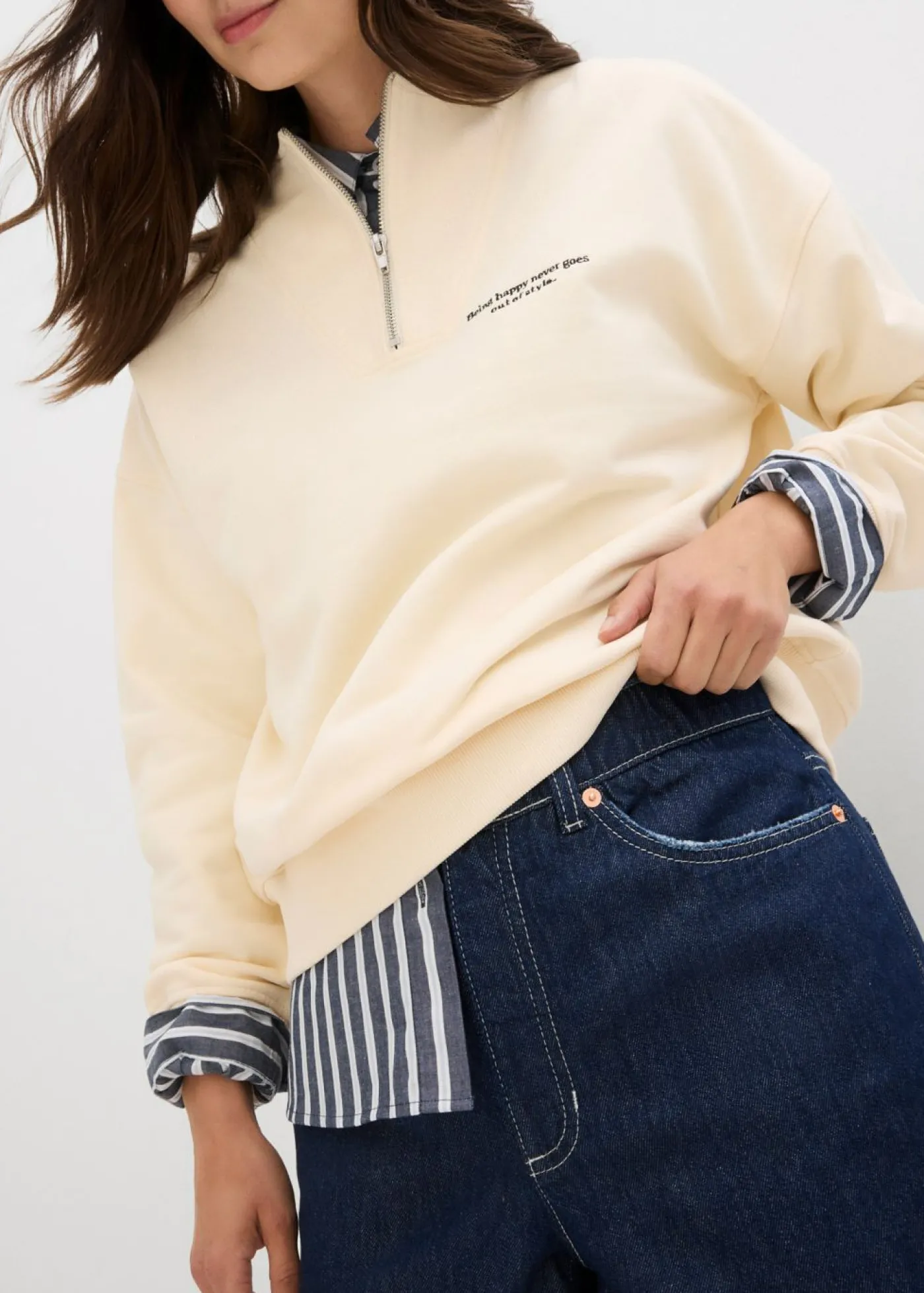 bonprix bonprix Vaqueros cortos poco elásticos con talle alto Azul oscuro denim Online