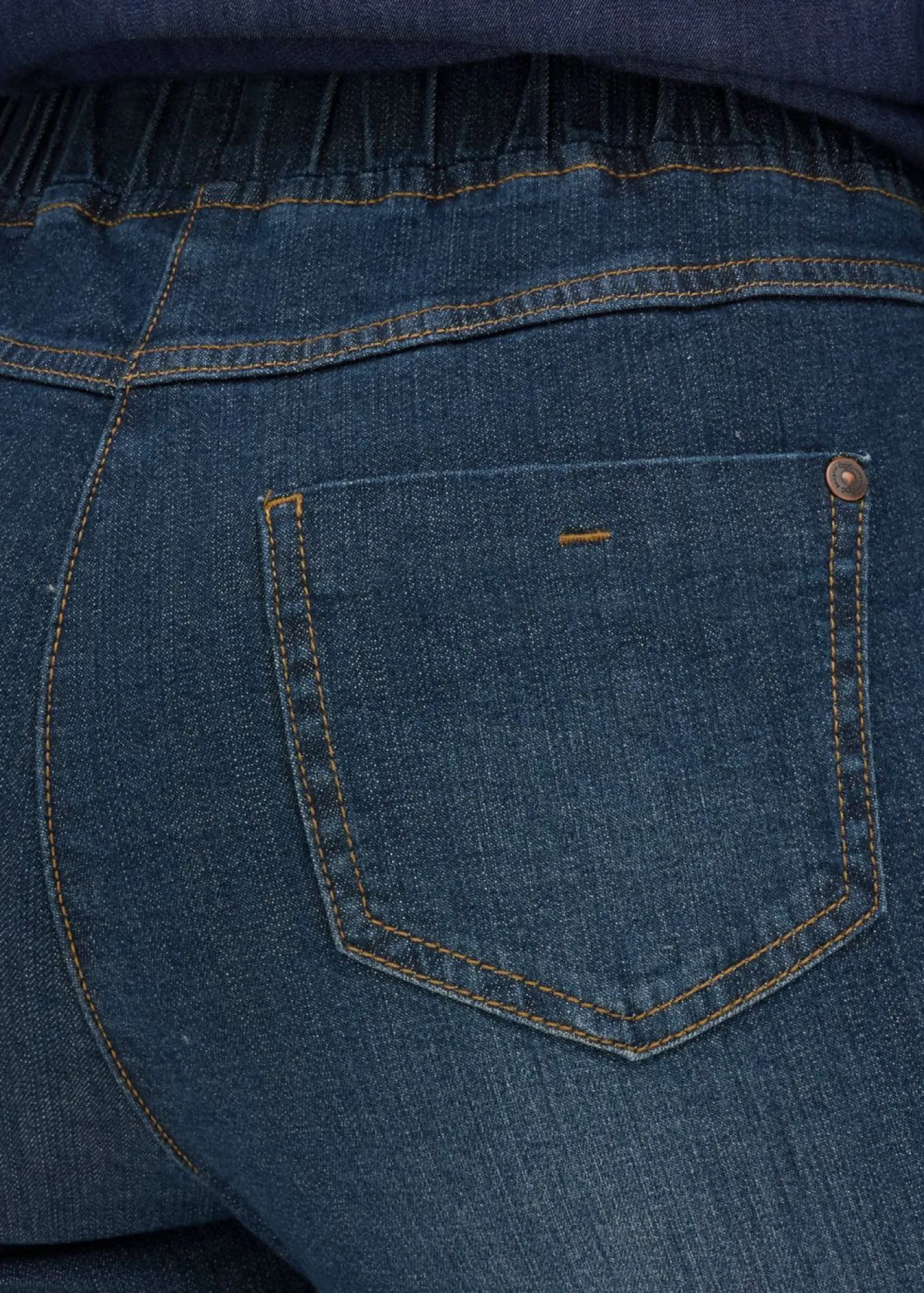 bonprix bonprix Vaqueros de algodón con talle medio y corte slim Azul oscuro vaquero Clearance