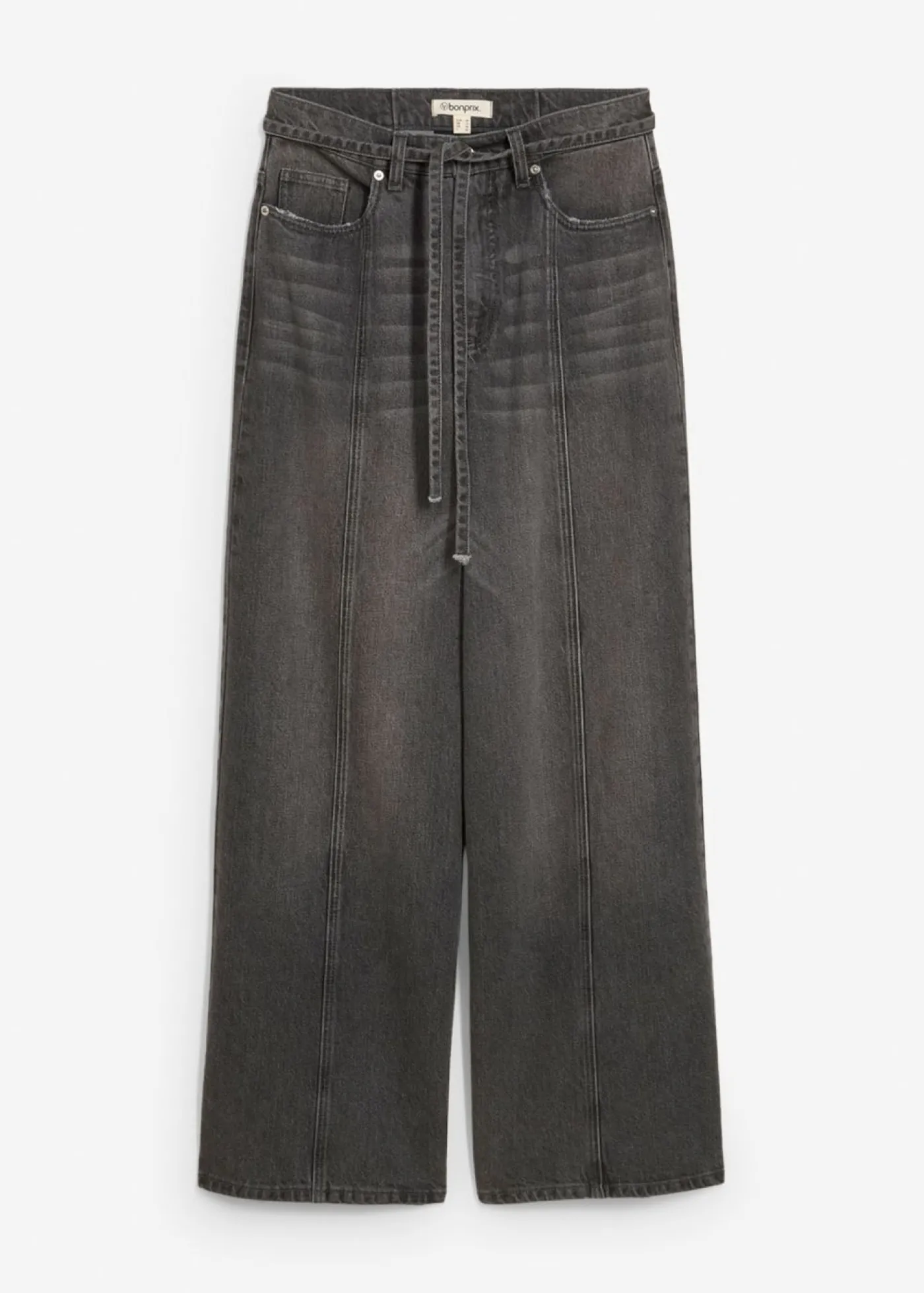 bonprix bonprix Vaqueros de pernera ancha, high waist Denim gris usado Hot