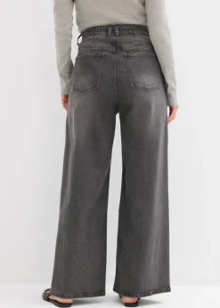 bonprix bonprix Vaqueros de pernera ancha, high waist Denim gris usado Hot
