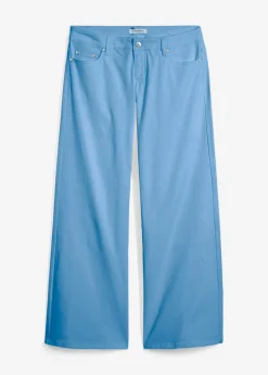 bonprix bonprix Vaqueros de pernera ancha, low waist azul claro denim usado
