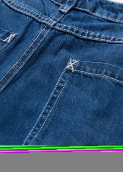 bonprix bonprix Vaqueros de pernera ancha, mid waist Azul piedra usado Online