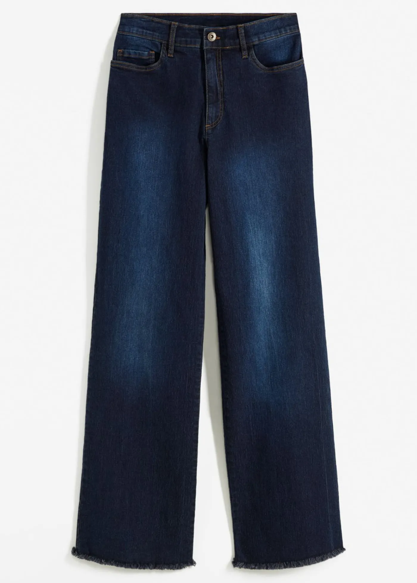 bonprix bonprix Vaqueros de pernera ancha, high waist denim intenso Online