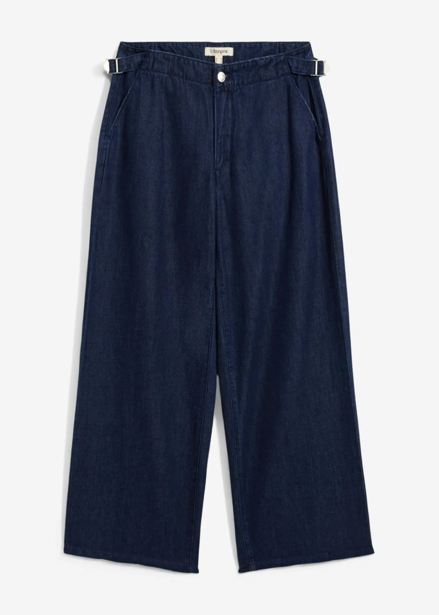 bonprix bonprix Vaqueros de pernera ancha, mid waist Denim azul almirante sin lavar Clearance