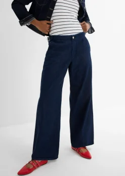 bonprix bonprix Vaqueros de pernera ancha, mid waist Denim azul almirante sin lavar Clearance