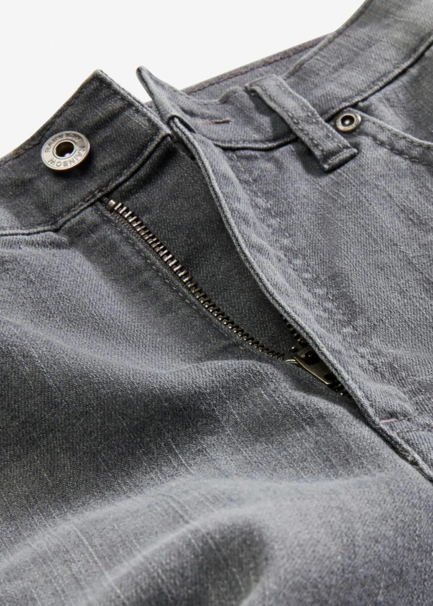 bonprix bonprix Vaqueros de pernera ancha, high waist denim gris Outlet