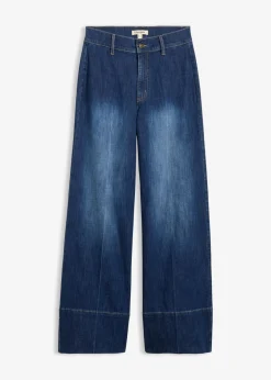 bonprix bonprix Vaqueros de pernera ancha, high waist azul oscuro denim usado Best