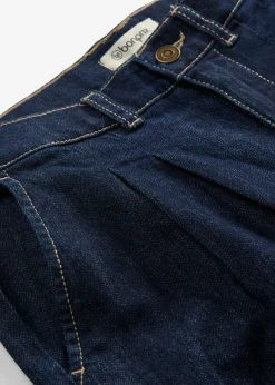 bonprix bonprix Vaqueros de pernera ancha, high waist, cintura cómoda denim oscuro
