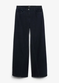 bonprix bonprix Vaqueros de pernera ancha, high waist, cintura cómoda denim intenso Hot