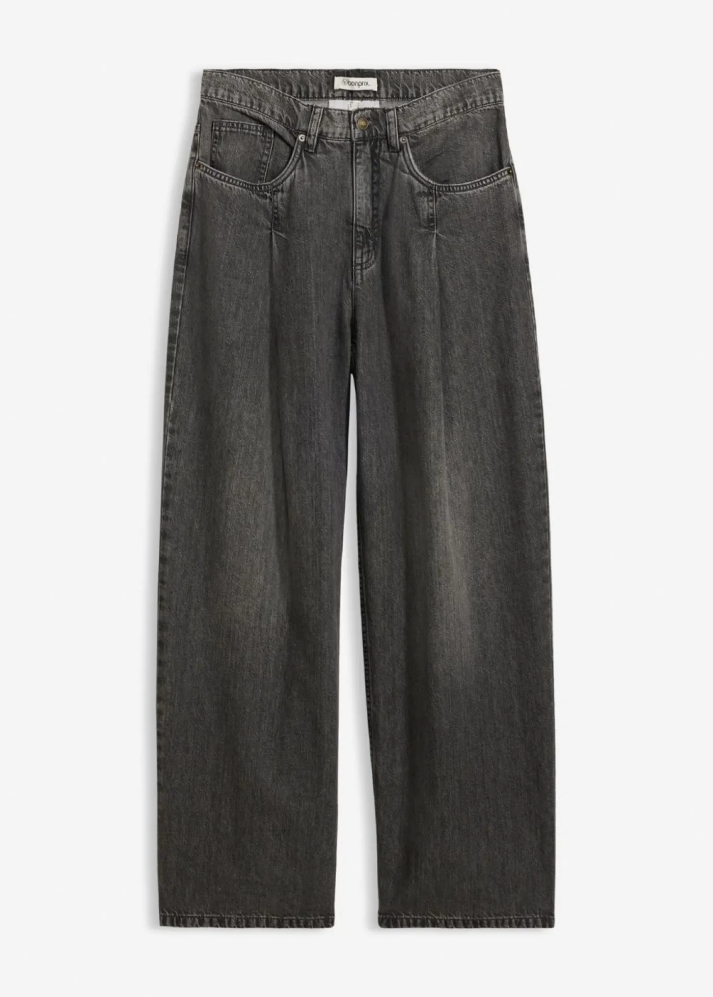bonprix bonprix Vaqueros de pernera ancha, high waist Denim gris usado Clearance
