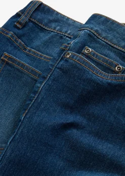 bonprix bonprix Vaqueros de pernera ancha, mid waist, elástico Azul piedra Clearance