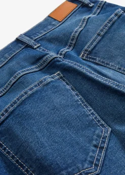 bonprix bonprix Vaqueros de pernera ancha con talle alto Denim medio desgastado