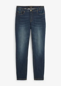 bonprix bonprix Vaqueros elásticos con corte pitillo y tiro medio denim intenso Clearance
