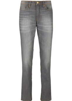 bonprix bonprix Vaqueros elásticos con corte mom y talle medio Denim gris usado Best
