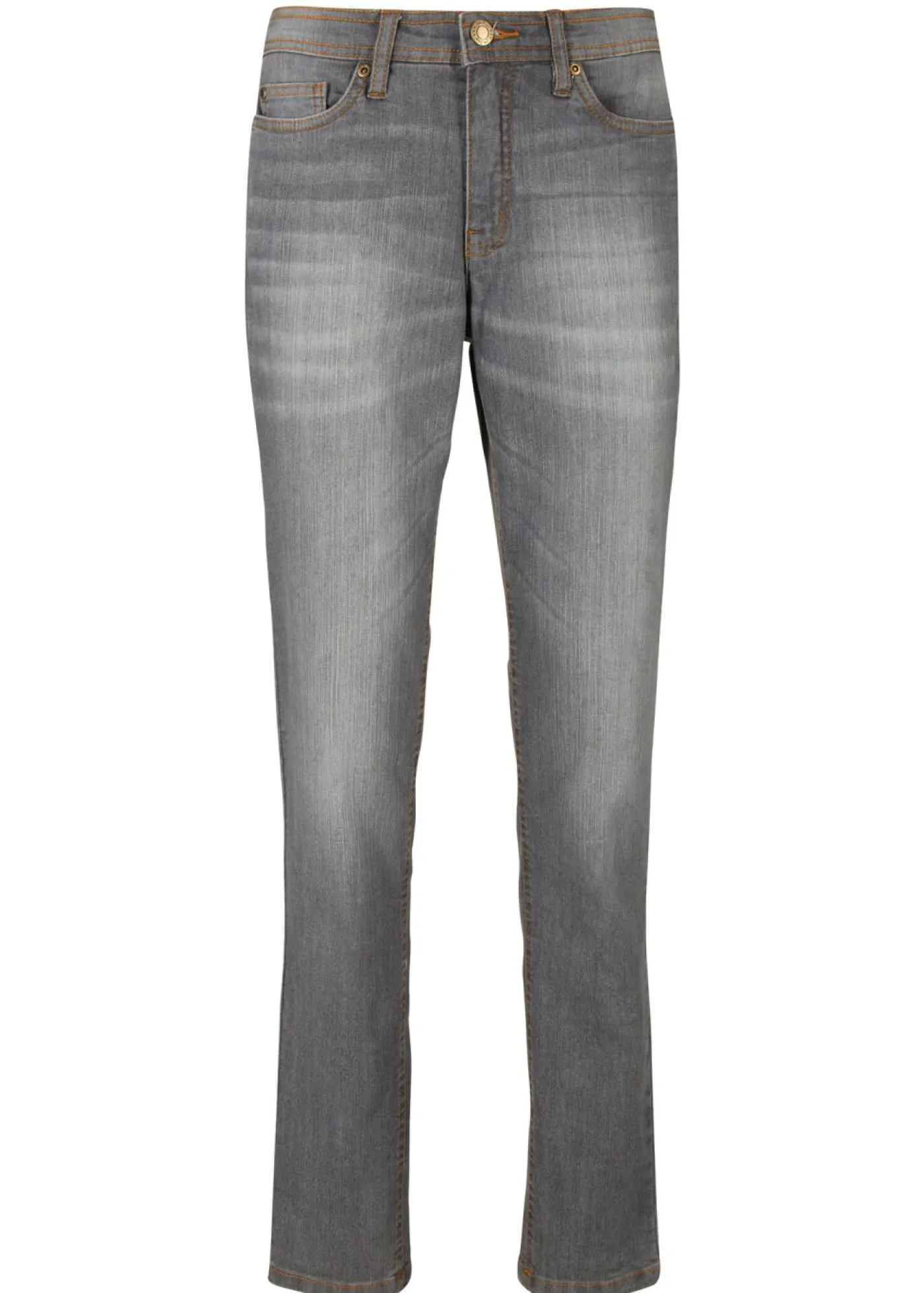 bonprix bonprix Vaqueros elásticos con corte mom y talle medio Denim gris usado Outlet