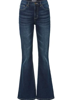 bonprix bonprix Vaqueros flared high waist denim oscuro Clearance