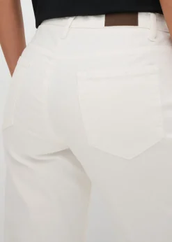 bonprix bonprix Vaqueros largos con corte mom y talle medio Blanco Best