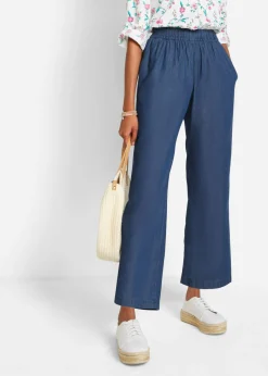 bonprix bonprix Vaqueros ligeros con cinturilla cómoda y corte holgado Denim Discount