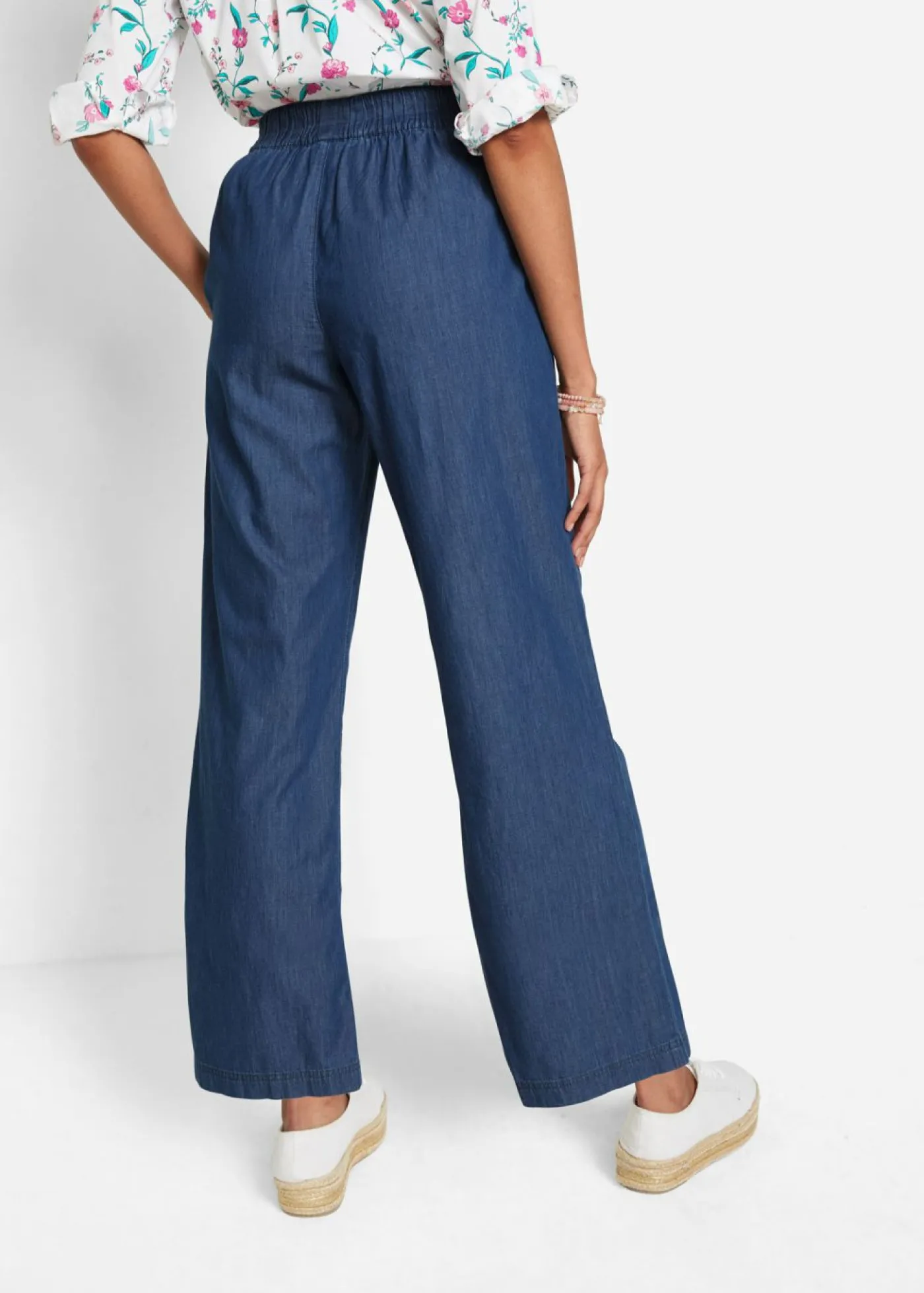 bonprix bonprix Vaqueros ligeros con cinturilla cómoda y corte holgado Denim Discount