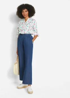 bonprix bonprix Vaqueros ligeros con cinturilla cómoda y corte holgado Denim Discount