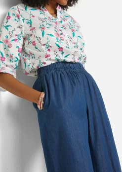 bonprix bonprix Vaqueros ligeros con cinturilla cómoda y corte holgado Denim Discount