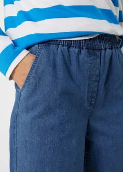 bonprix bonprix Vaqueros mom, high waist, con cintura cómoda denim medio usado Discount