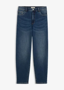bonprix bonprix Vaqueros mom, high waist, cropped azul oscuro denim usado