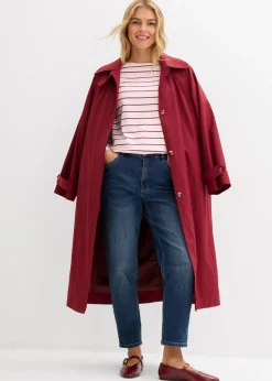 bonprix bonprix Vaqueros mom, high waist, cropped azul oscuro denim usado