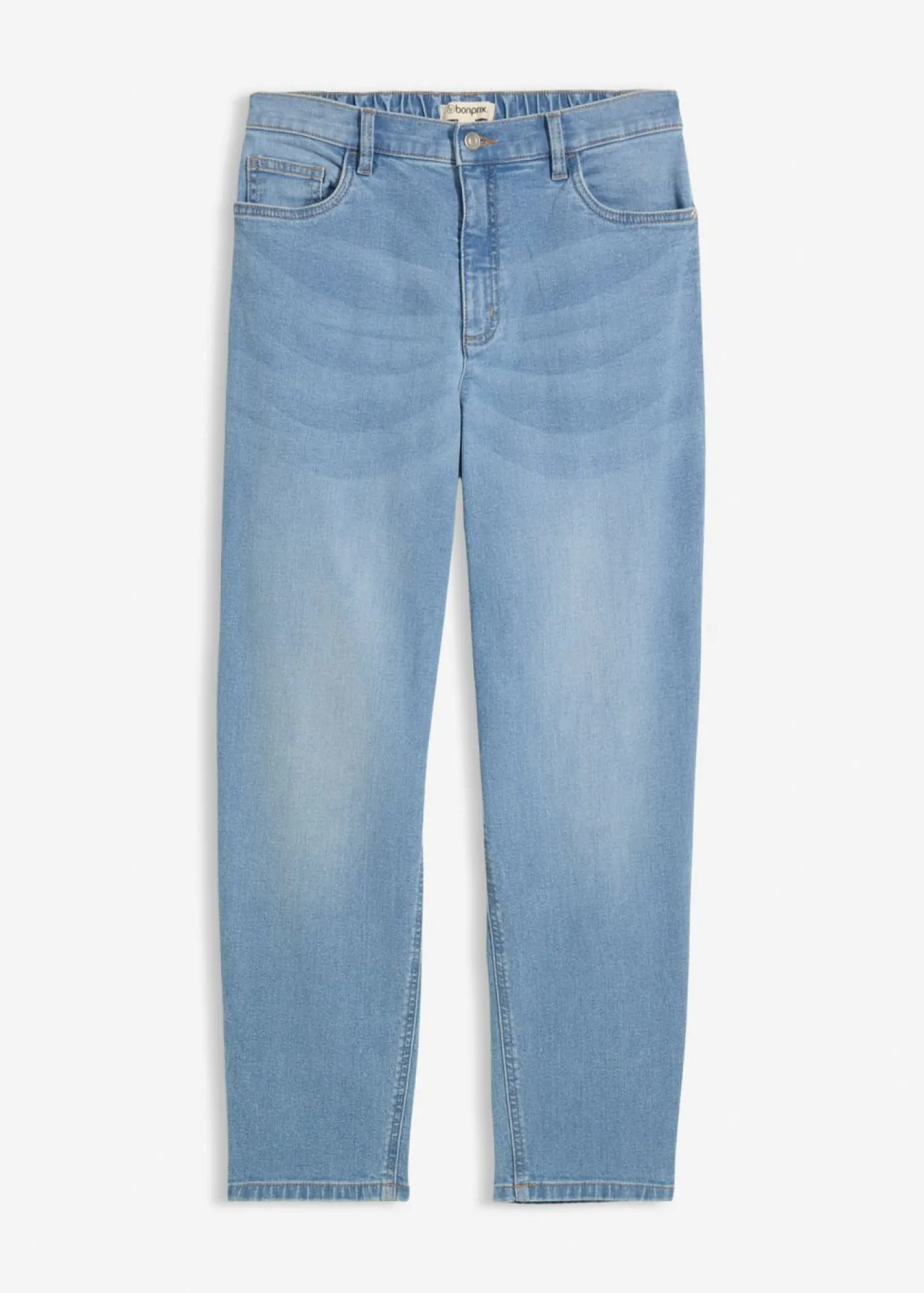 bonprix bonprix Vaqueros mom, high waist, cropped azul claro denim usado Best
