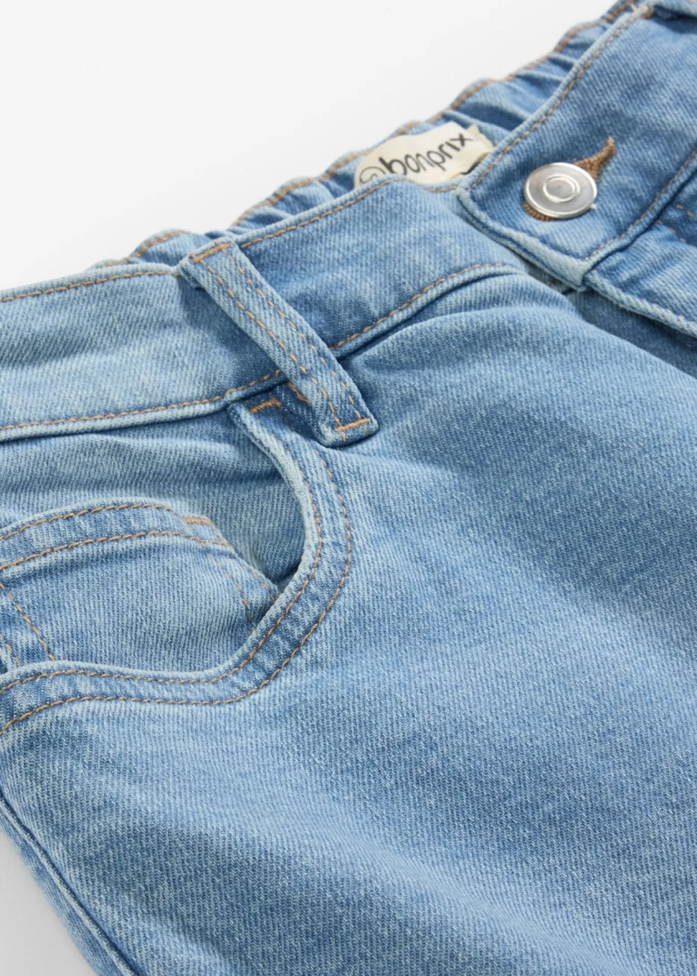 bonprix bonprix Vaqueros mom, high waist, cropped azul claro denim usado Best
