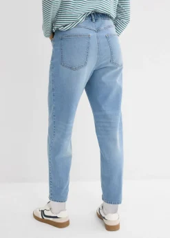 bonprix bonprix Vaqueros mom, high waist, cropped azul claro denim usado Best