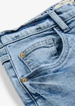bonprix bonprix Vaqueros mom, high waist, low stretch, cropped azul hielo denim usado New