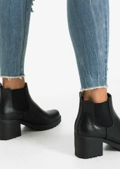 bonprix bonprix Vaqueros pitillo de talle medio Denim Online