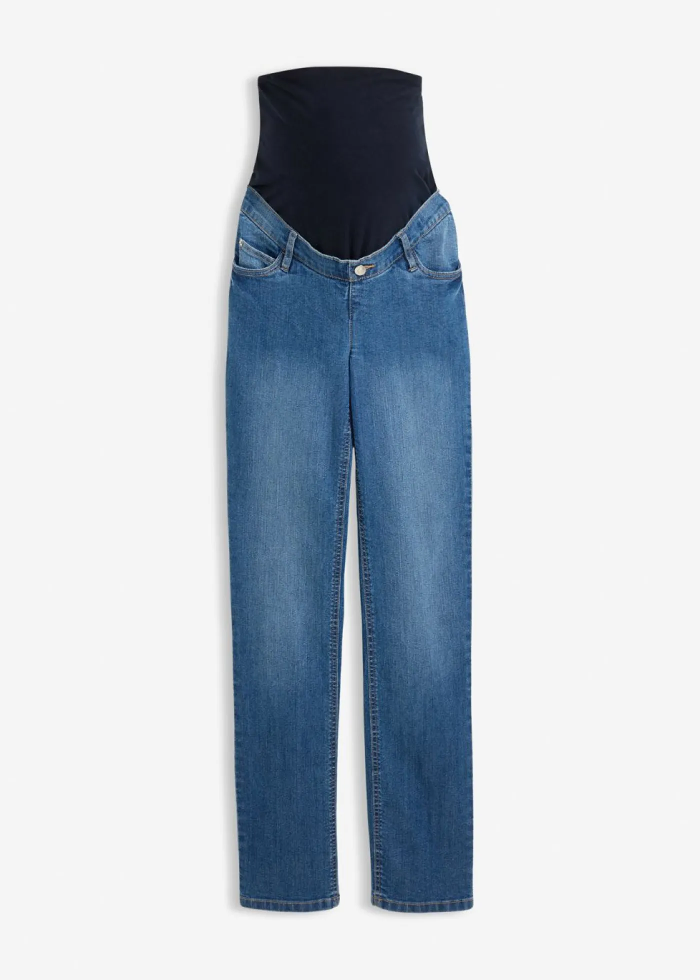 bonprix bonprix Vaqueros premamá de algodón orgánico con pernera recta Denim Hot