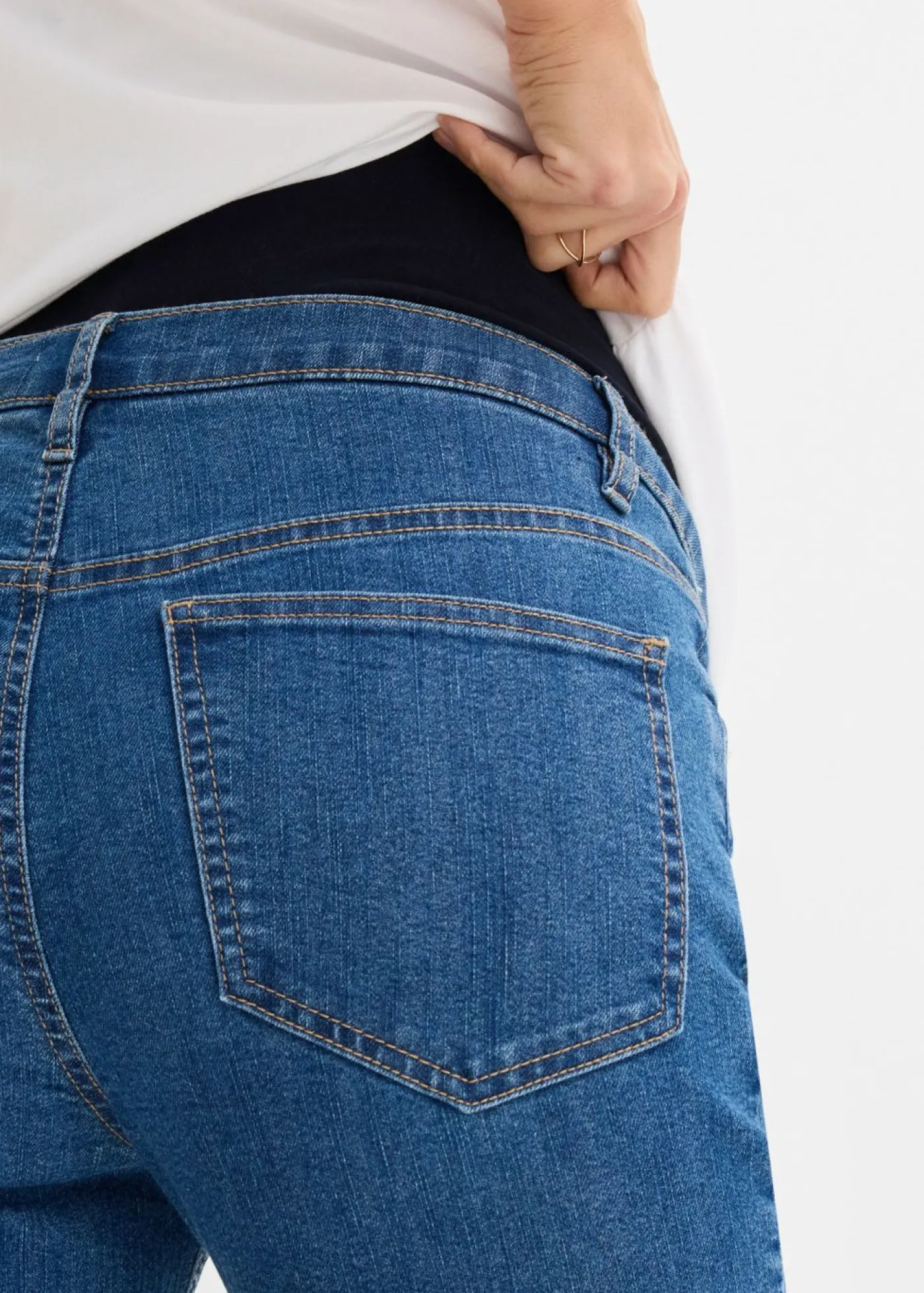 bonprix bonprix Vaqueros premamá de algodón orgánico con pernera recta Denim Hot