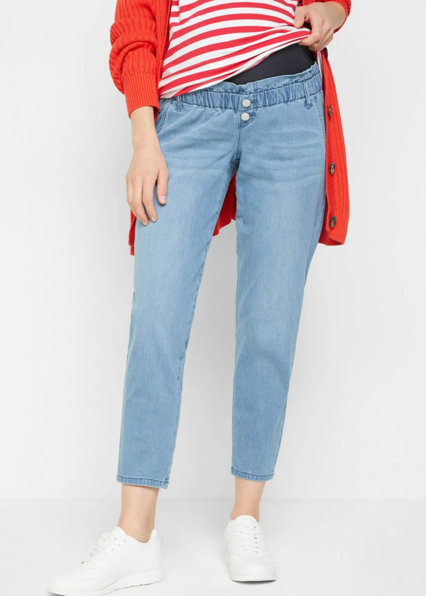bonprix bonprix Vaqueros premamá de algodón elástico, pernera estrecha Denim Best